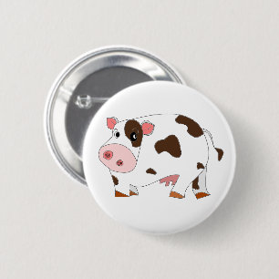 Happy Koe Buttom Ronde Button 5,7 Cm