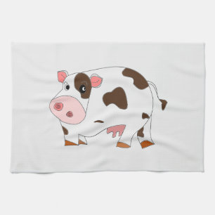 Happy Koe keukenhanddoek -