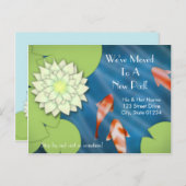 Happy Koi Moving Faire-part (Devant / Derrière)