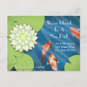 Happy Koi Moving Faire-part (Devant)