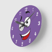 Happy Kook Art Clock - Wall Clock Ronde Klok (Hoek)