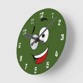 Happy Kook Kunstklok - Wandklok Ronde Klok (Hoek)