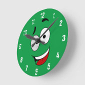 Happy Kook Kunstklok - Wandklok Ronde Klok (Hoek)