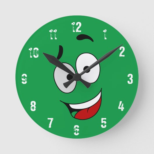 Happy Kook Kunstklok - Wandklok Ronde Klok (Voorkant)