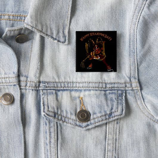 Happy Krampus Day Button (In situ)