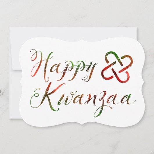 Happy Kwanzaa Bokeh Umoja Kaart (Voorkant)