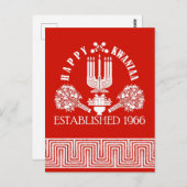 Happy Kwanzaa Briefkaart (Voorkant / Achterkant)