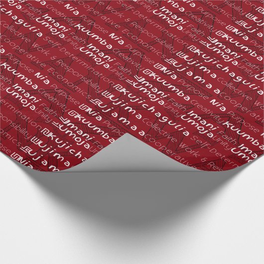 Happy Kwanzaa Cadeaupapier (Hoek)