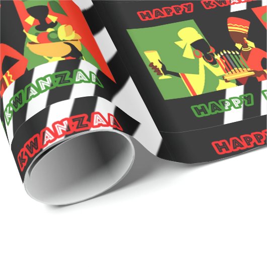 Happy Kwanzaa Cadeaupapier (Rol Hoek)