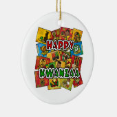 Happy Kwanzaa Collage Keramisch Ornament (Rechts)