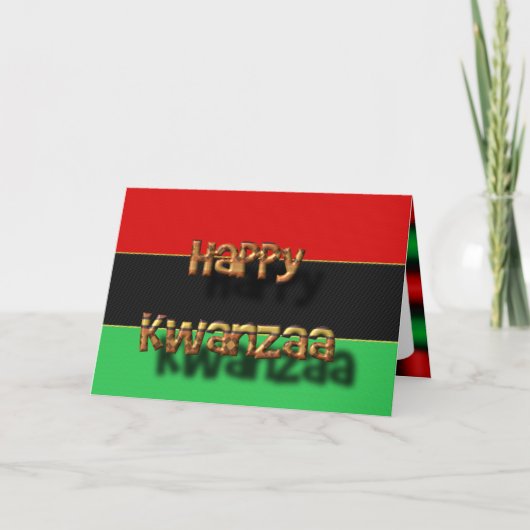 Happy Kwanzaa Feestdagen Kaart (Voorkant)