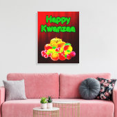 Happy Kwanzaa First Fruits Canvas Afdruk (Insitu (Woonkamer))