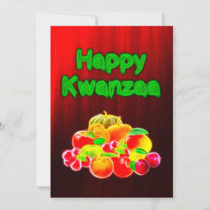 Happy Kwanzaa First Fruits Feestdagenkaart