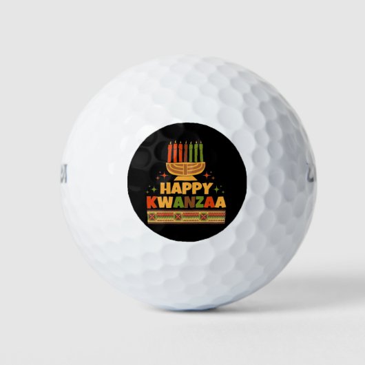 Happy Kwanzaa Golfballen (Voorkant)