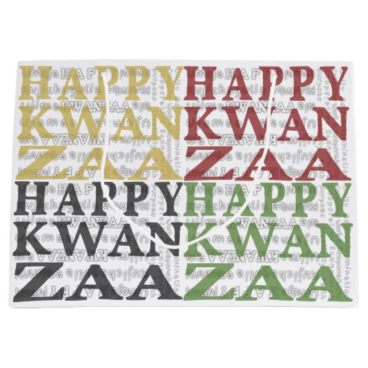 Happy Kwanzaa Groot Cadeauzakje (Voorkant)