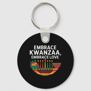 Happy Kwanzaa Kaarsen Afrika Vakantie Afrikaans Am Sleutelhanger