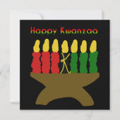Happy Kwanzaa Kinara Kaart (Voorkant)
