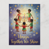 Happy Kwanzaa Kinara Postcard Briefkaart (Voorkant)
