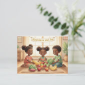 Happy Kwanzaa Kinara Postcard Briefkaart (Staand voorkant)
