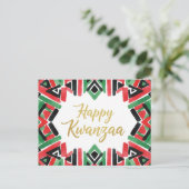 Happy Kwanzaa Kinara Postcard Briefkaart (Staand voorkant)
