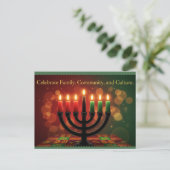 Happy Kwanzaa Kinara Postcard Briefkaart (Staand voorkant)