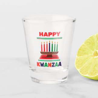 Happy Kwanzaa Kinara Shot Glas