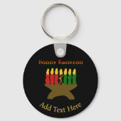 Happy Kwanzaa Kinara Sleutelhanger (Achterkant)