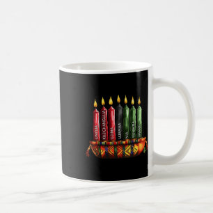 Happy Kwanzaa Kinara Zeven kaarsen Principes van K Koffiemok