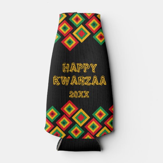 Happy KWANZAA Koelbox Flesjeskoeler (Voorkant)