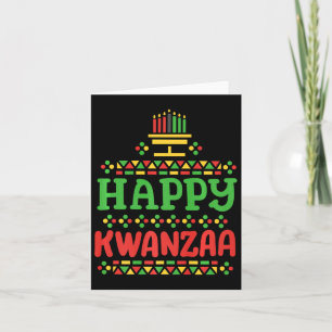 Happy Kwanzaa Merry Christmas Afro-Amerikaanse Man Kaart