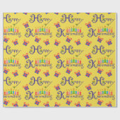 Happy Kwanzaa Pattern Cadeaupapier (Vlak)