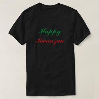 Happy Kwanzaa Red Green Black Custom T-shirt