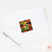 HAPPY KWANZAA VIERKANTE STICKER (Envelop)