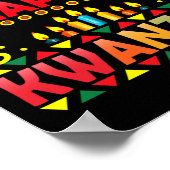 Happy Kwanzaa viert liefde Kinara kerst af Poster (Hoek)