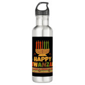 Happy Kwanzaa Waterfles (Voorkant)