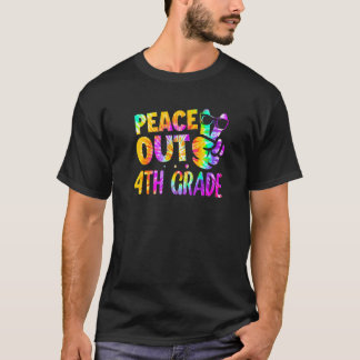 Happy laatste dag van school rust uit 4e klas Stro T-shirt