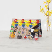 Happy Lab Verjaardag Kaart (Gele Bloem)