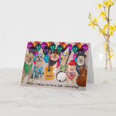 Happy Lab Verjaardag Kaart (Gele Bloem)