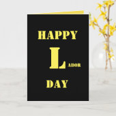 Happy Labor Day 2017 wenskaarten Kaart (Gele Bloem)