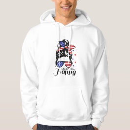 Happy Labor Day Amerikaanse vlag Hoodie