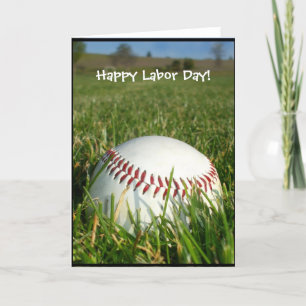 Happy Labor Day Baseball wenskaart Kaart