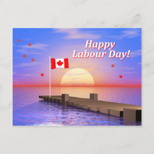 Happy Labor Day Canada Dock Briefkaart