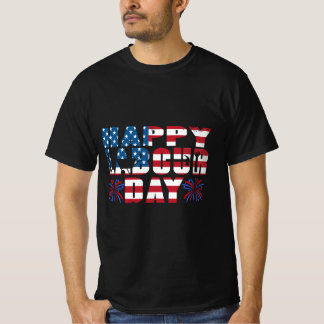Happy Labor Day Gift Amerikaanse vlag T-shirt