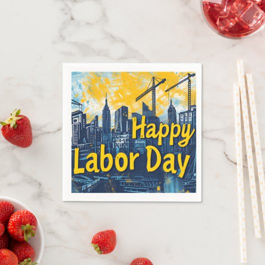 Happy Labor Day Papier Servet (Insitu)