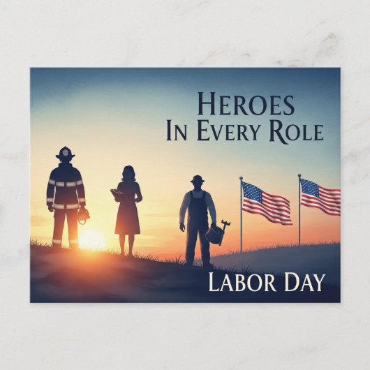 Happy Labor Day Postcard Briefkaart (Voorkant)