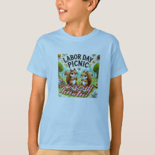 Happy Labor Day Schattigee Eekhoorns T-shirt