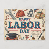 Happy Labour Day Briefkaart (Voorkant)