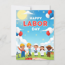 Happy Labour Day Briefkaart
