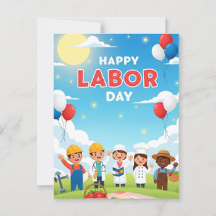 Happy Labour Day Briefkaart