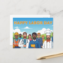 Happy Labour Day Briefkaart